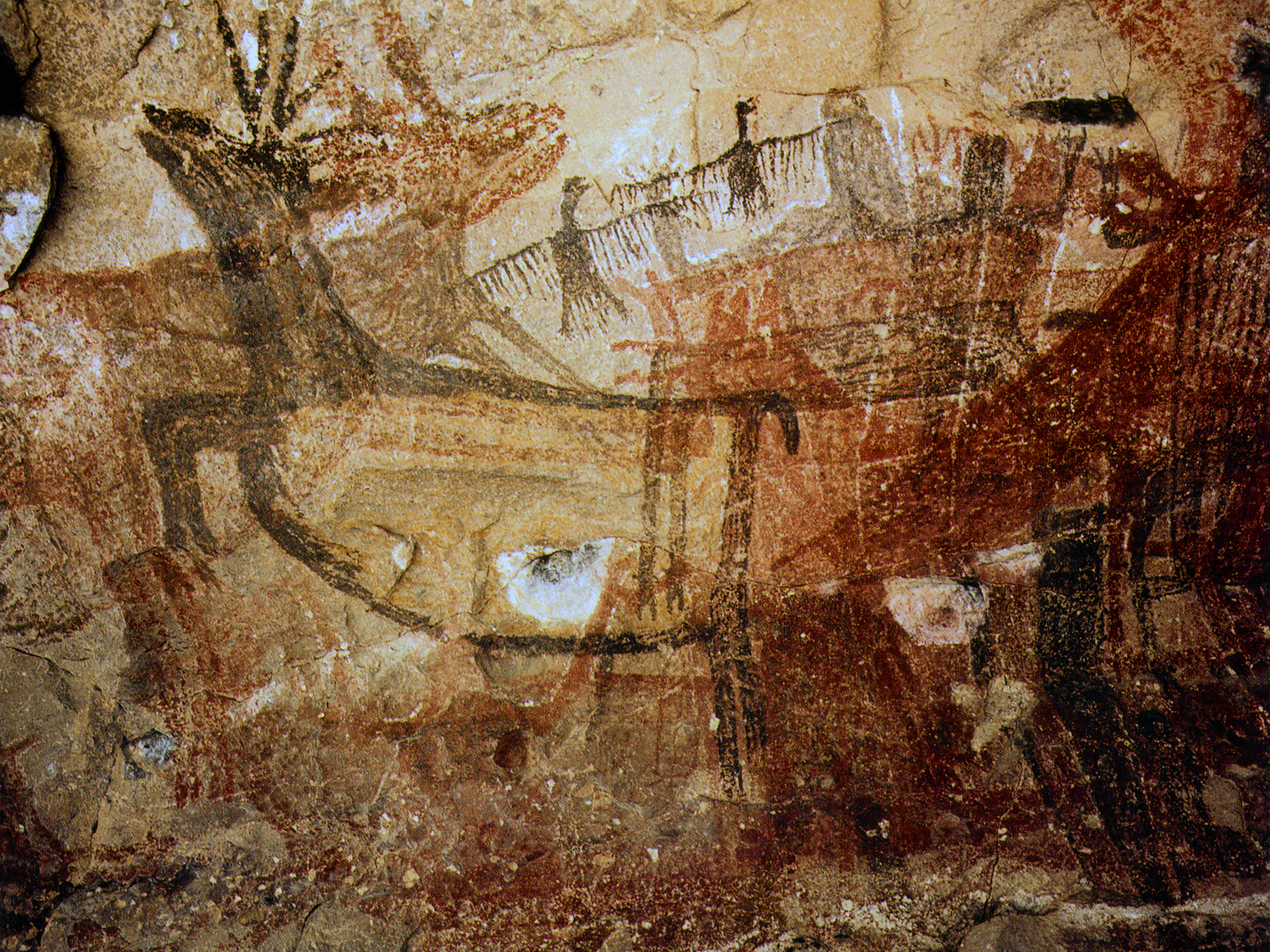 Cueva Pintada Cave Art Paintings Baja California Peninsula Mexico California