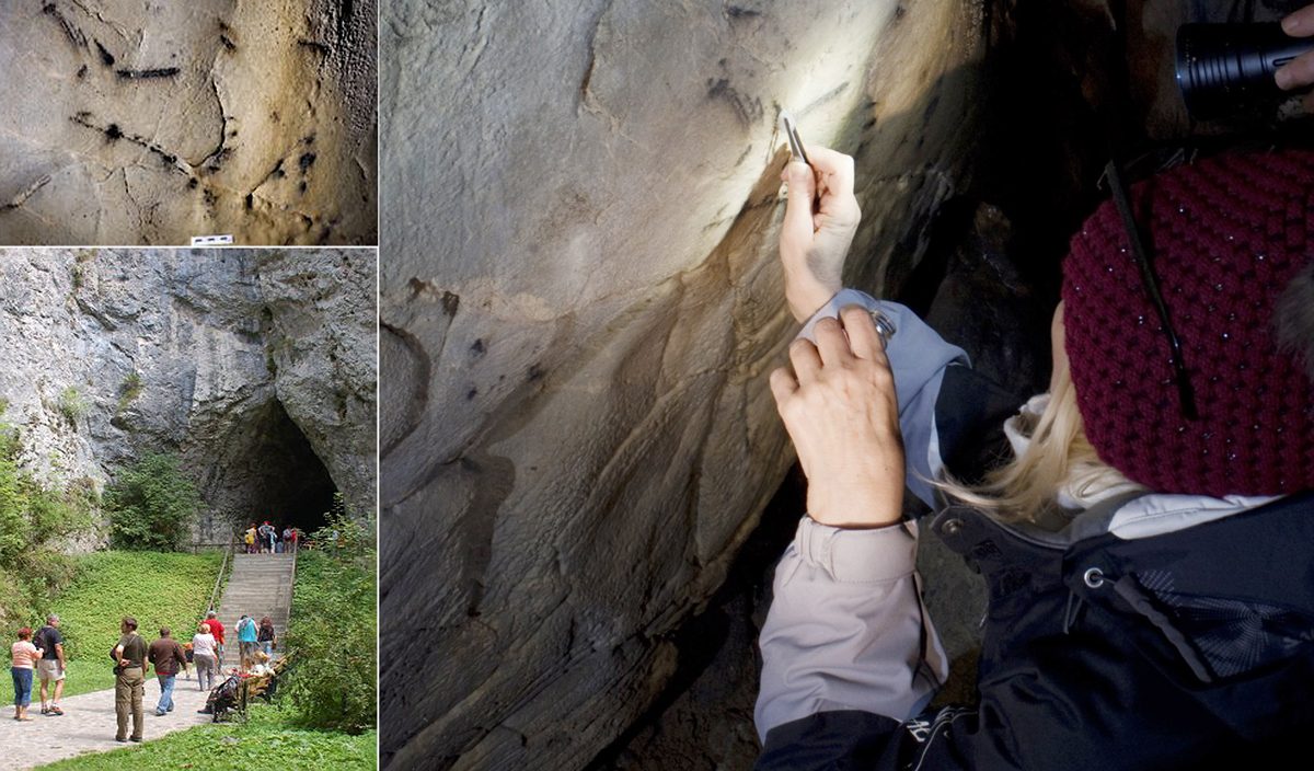 Charcoal drawings discovered near Brno