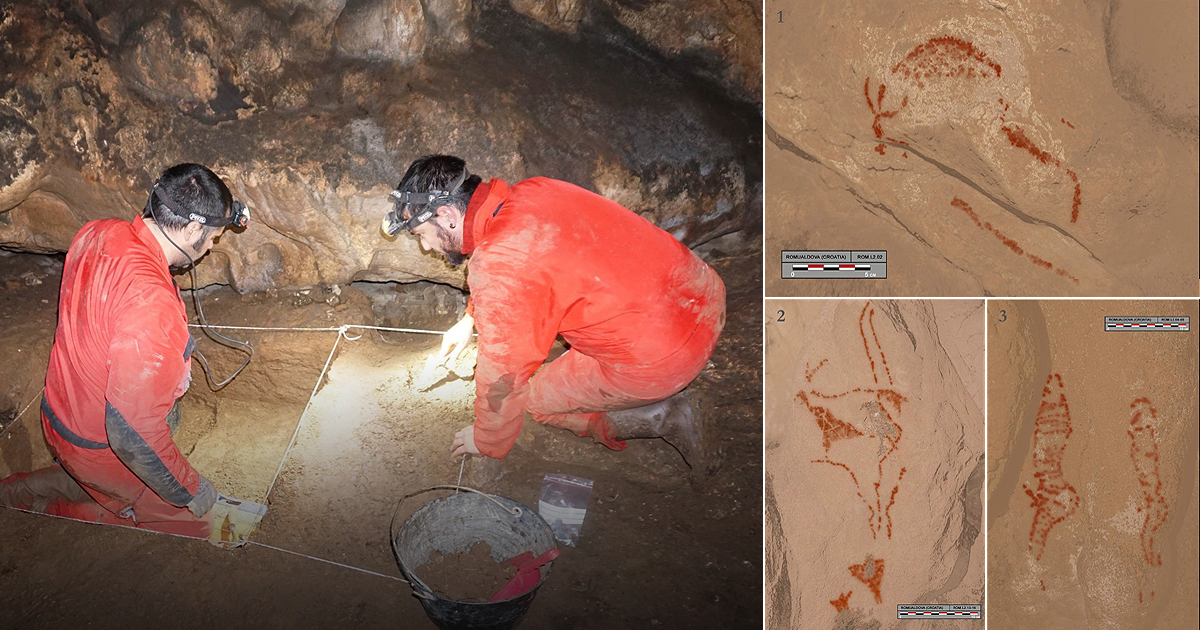 Bison Ibex Cave Art Paintings Palaeolithic figurative Balkans Balkan Peninsula