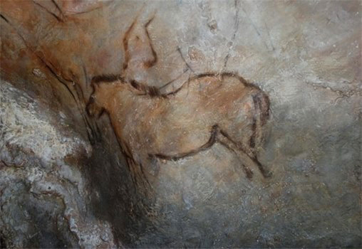 The prehistoric painted cave of Candamo in Spain
