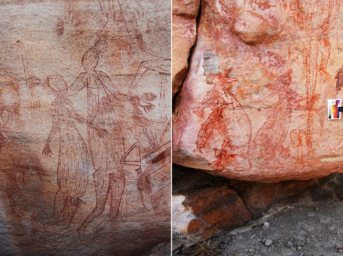 Maliwawa Figures rock art style Western Arnhem Land Australia Paul Taçon PERAHU Northern Territory Aboriginal communities