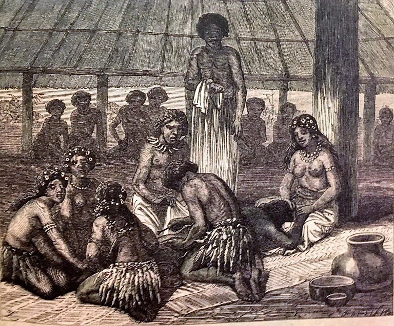 Tattooing day in Samoa 1868-70