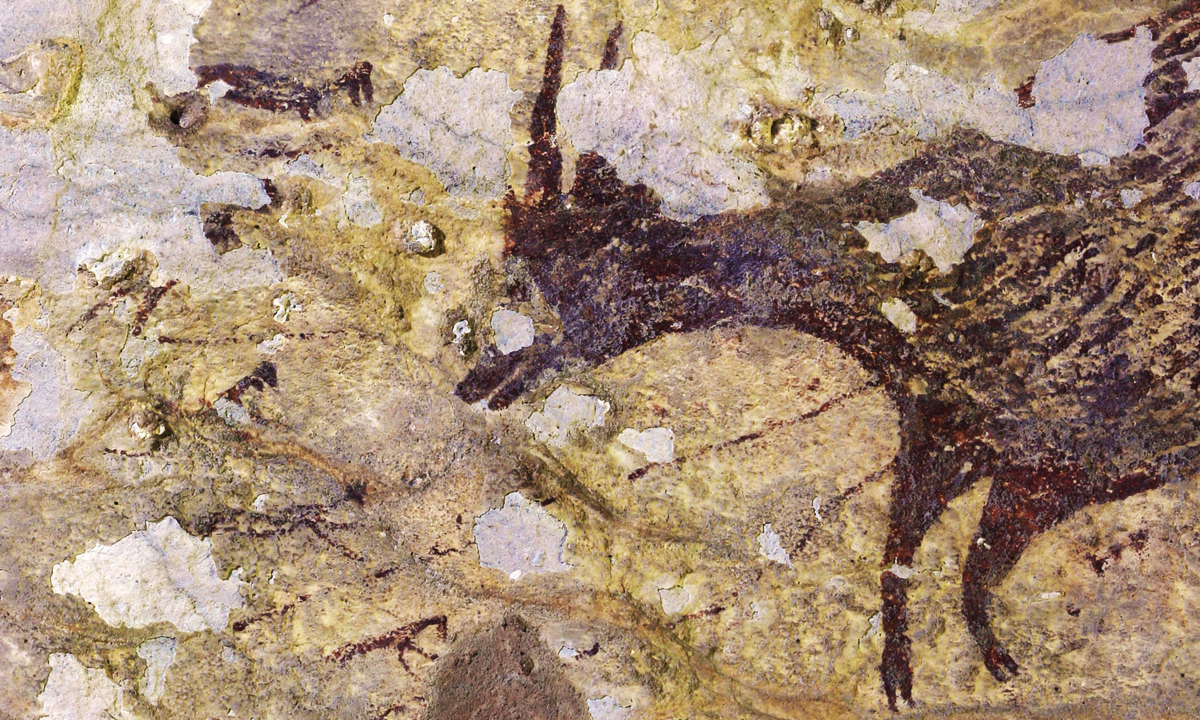 World's oldest art under threat cement mining Indonesia mine figurative paintings world