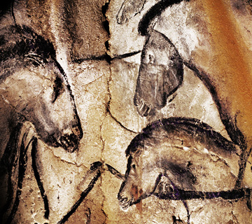 cave chauvet paleolithic france stumping technique painting