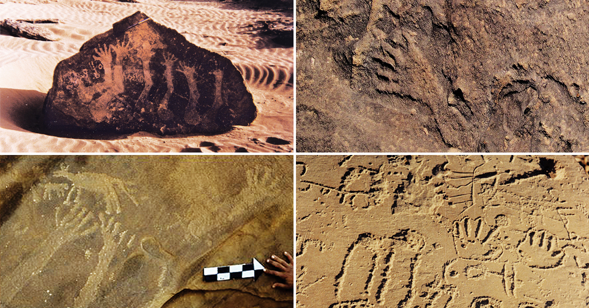 Representations Of Footprints & Handprints In Saudi Arabia