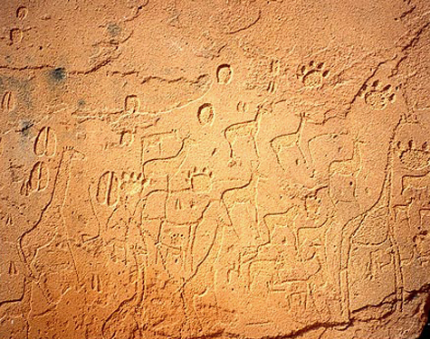 Engravings Rock Art Petroglyphs Petroglyph Twyfelfontein Namibia Africa