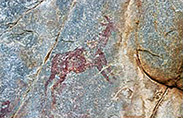 Rock Art Paintings Archaeology Africa Tanzania Igwe la Mpula-Ilunda