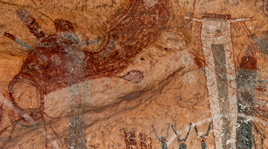 White Shaman Panel Rock Art America United States Petroglyphs Pictographs Archaeology Prehistory Rockart