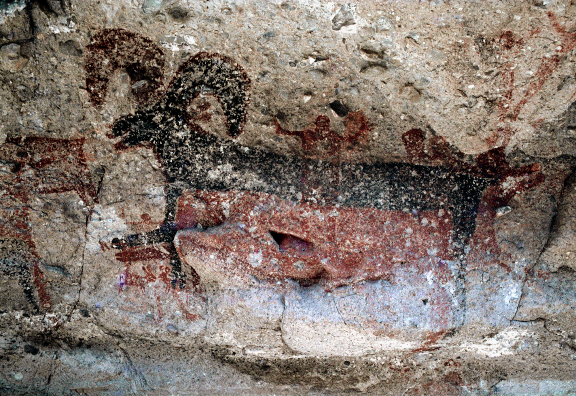 Cueva de las Flechas Cave Art Paintings Baja California Peninsula Mexico California Bradshaw Foundation