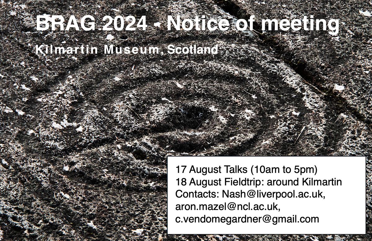 BRAG 2024 Scotland Notice of Meeting Kilmartin Museum Scotland August rock art