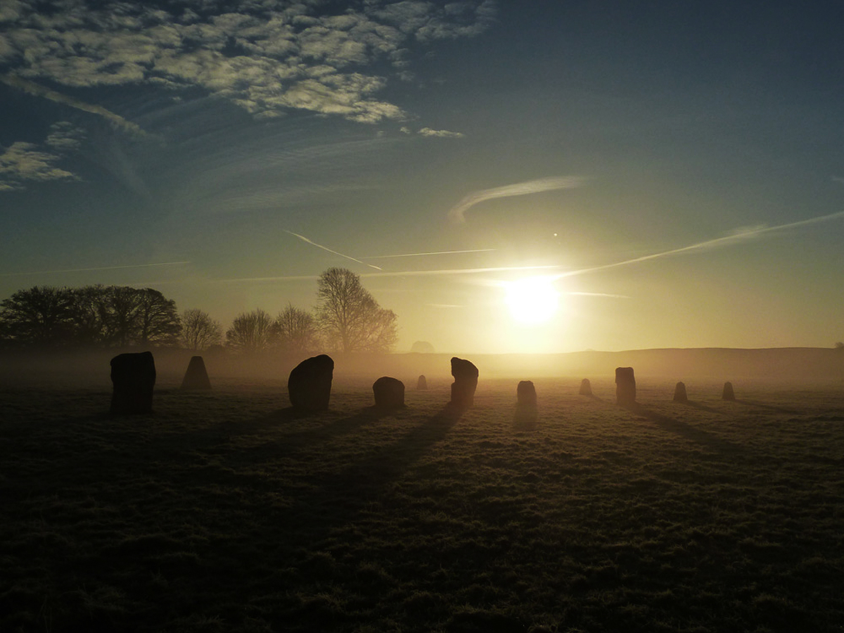 Avebury largest prehistoric stone circle World Heritage Site English Wiltshire Neolithic Bronze age landscape