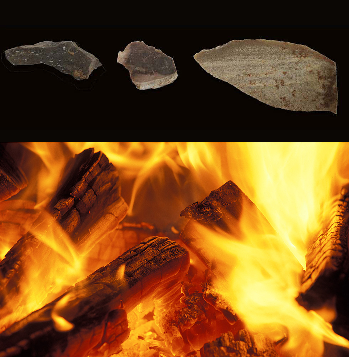 ancestors fire tools Qesem Cave Israel