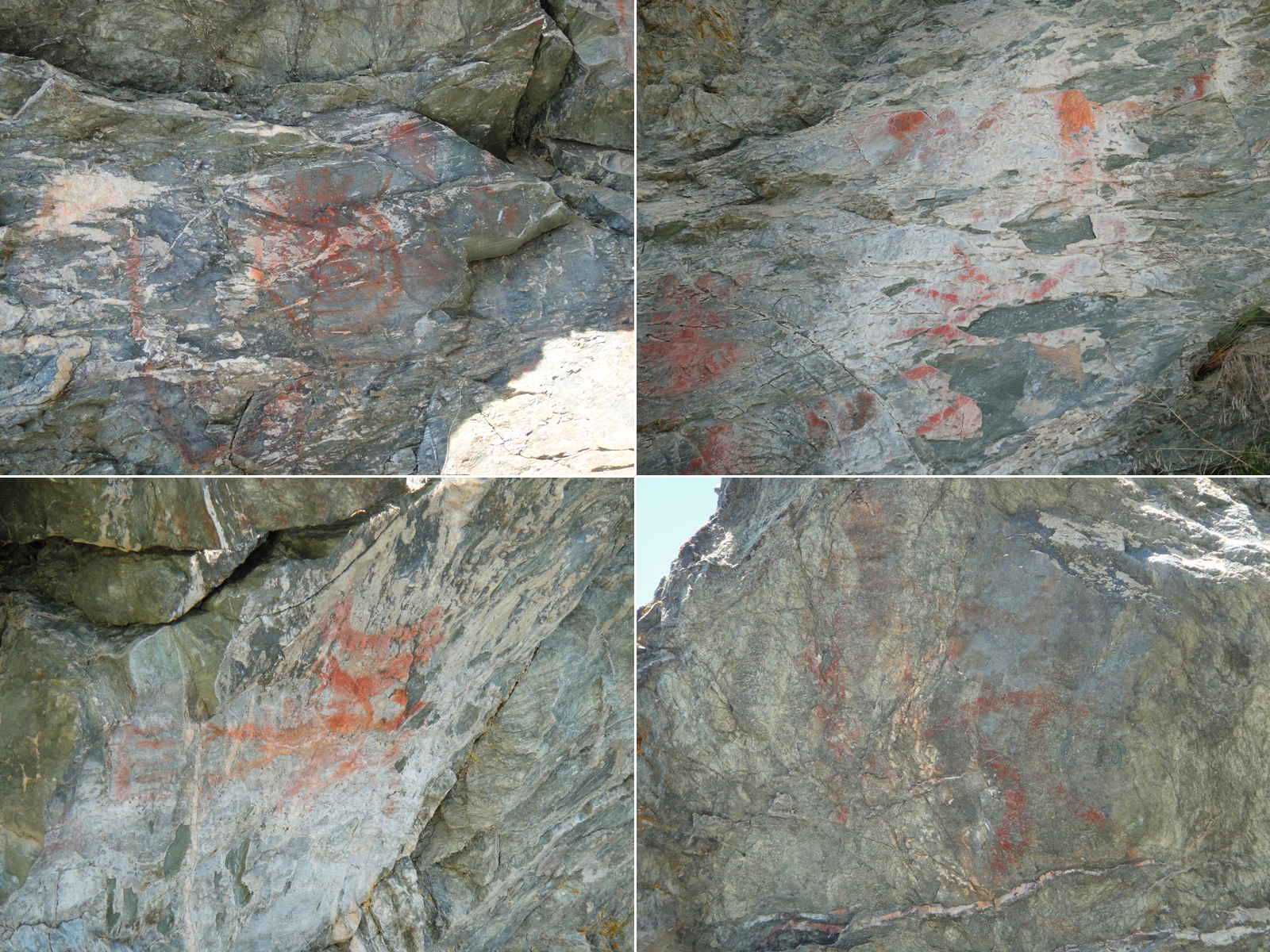 Rock Art Petroglyphs Pictographs Western Canada Blake Point in Magna Bay, Shuswap Lake, British Columbia