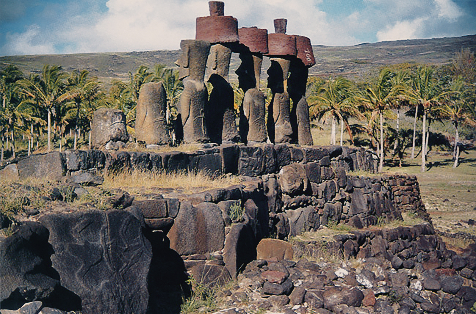 Ahu Ceremonial Shrine Rock Art Easter Island Rapa Nui Moai Archaeology Bradshaw Foundation