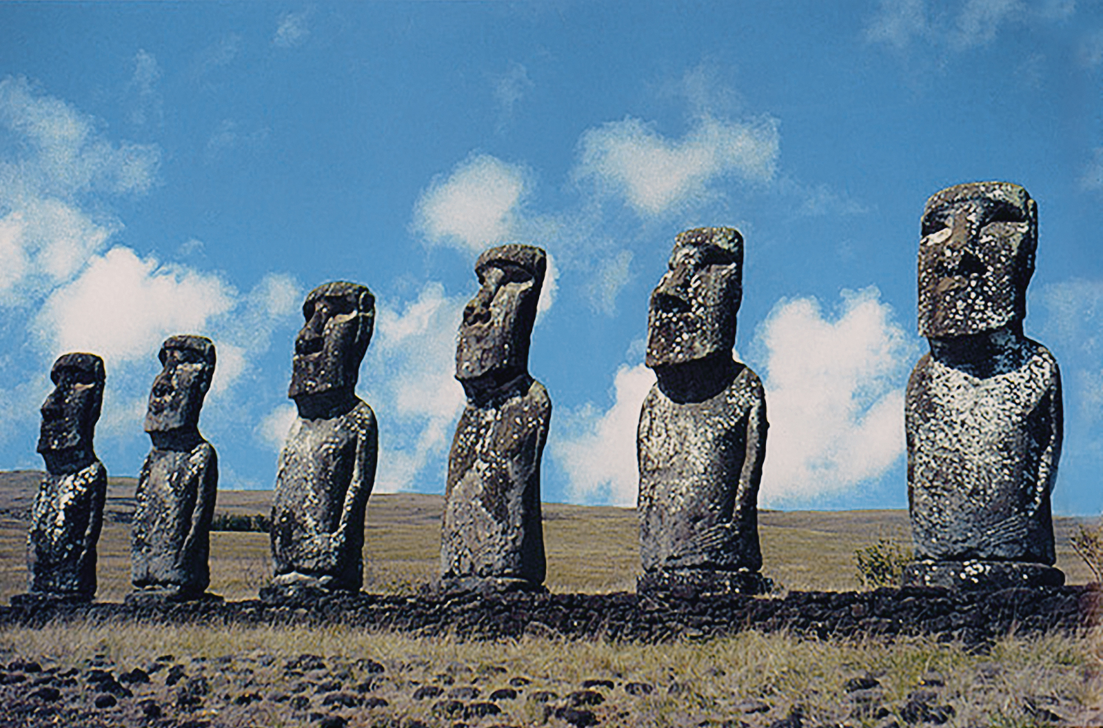 Ahu Akiva Rock Art Easter Island Rapa Nui Moai Archaeology Bradshaw Foundation