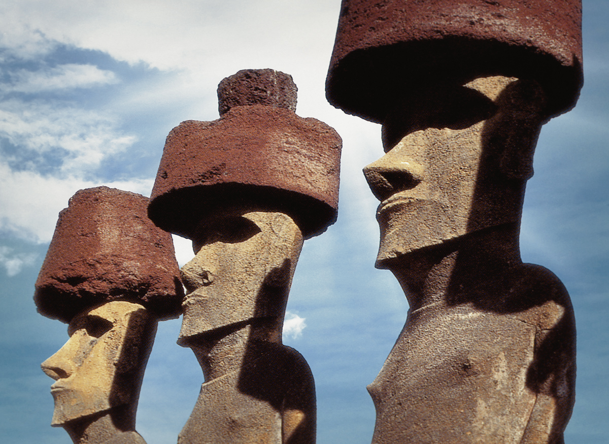 Easter Island Rapa Nui Pukau Moai Archaeology World Heritage Site
