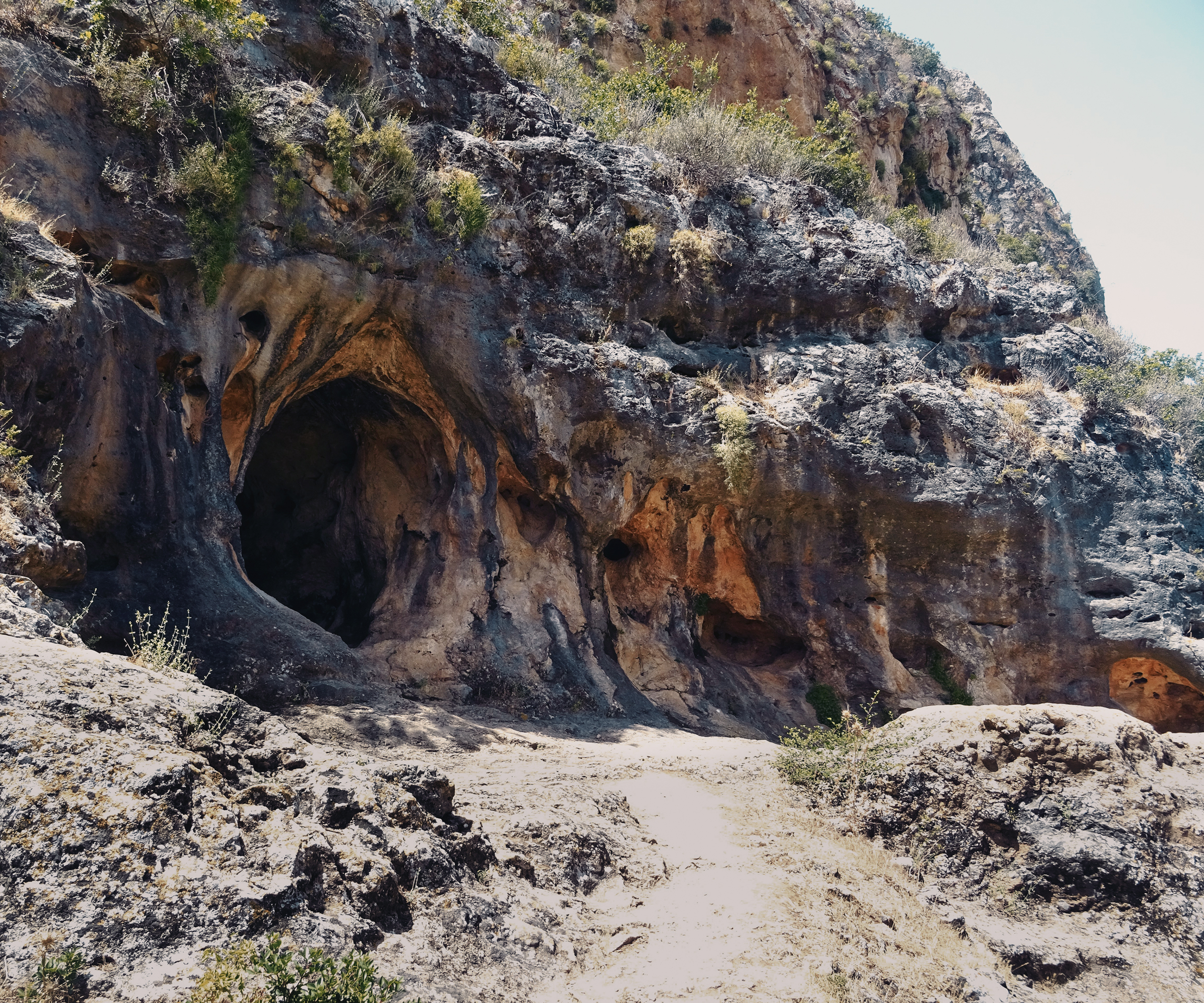 Entrance area of Skhul Cave in Mount Carmel Northern Israel Rock Art Bradshaw Foundation