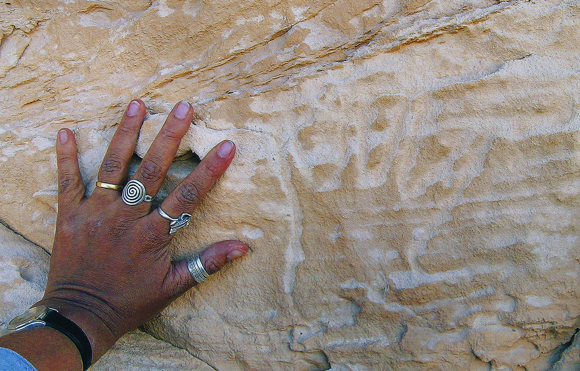 Rock Art Understandably, the feet are generally carved on a horizontal surface, while hands appear on vertical, horizontal, as well as slanted surfaces, a very personal testament to a person’s presence in a particular place Archaeology Egypt