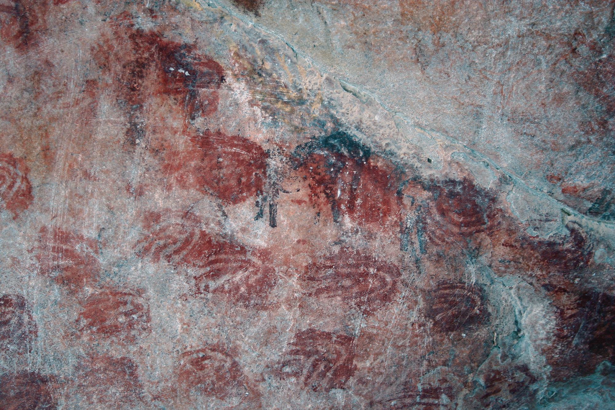 Rock Art Handprints Decorated handprints, Elands Bay Cave Archaeology South Africa