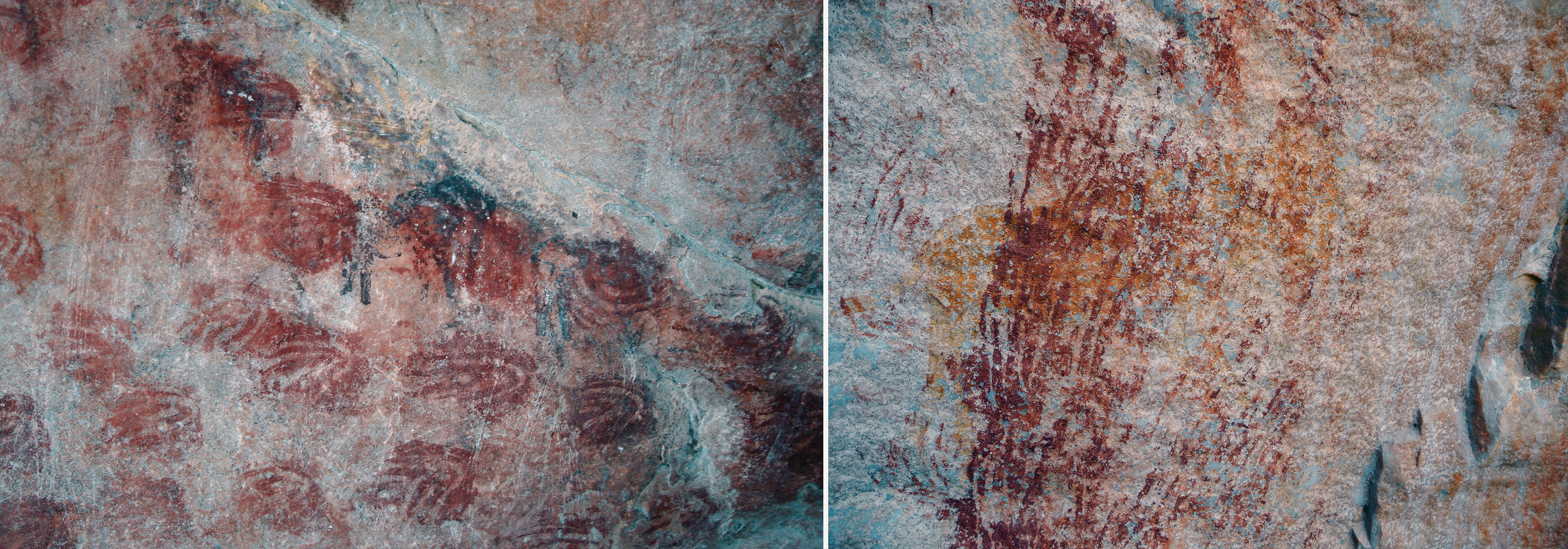Rock Art Handprints Elands Bay Cave Fingers Superimposed Feline Swartkop Ceres Karoo Archaeology South Africa