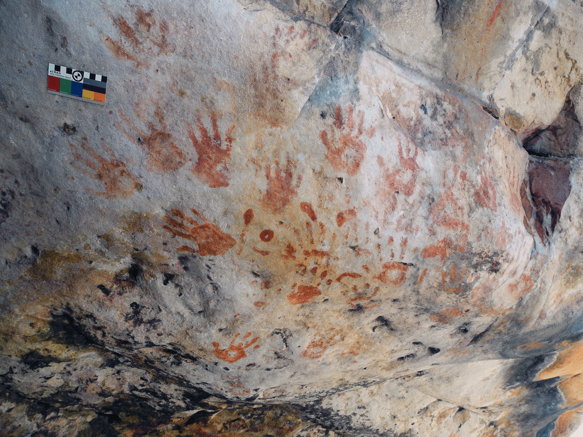 Rock Art Plain handprints Groenfontein Swartruggens Archaeology South Africa