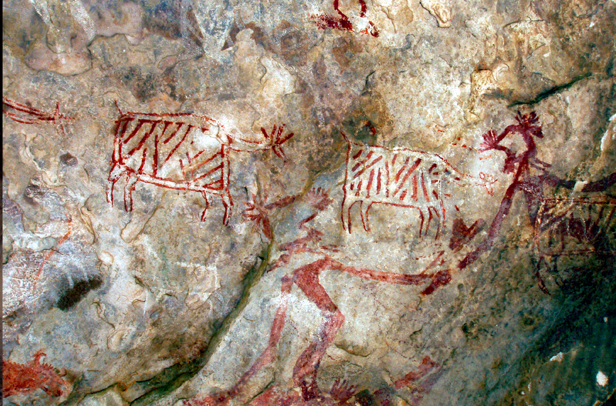India Rock Art Cave Paintings Karabad Bradshaw Foundation