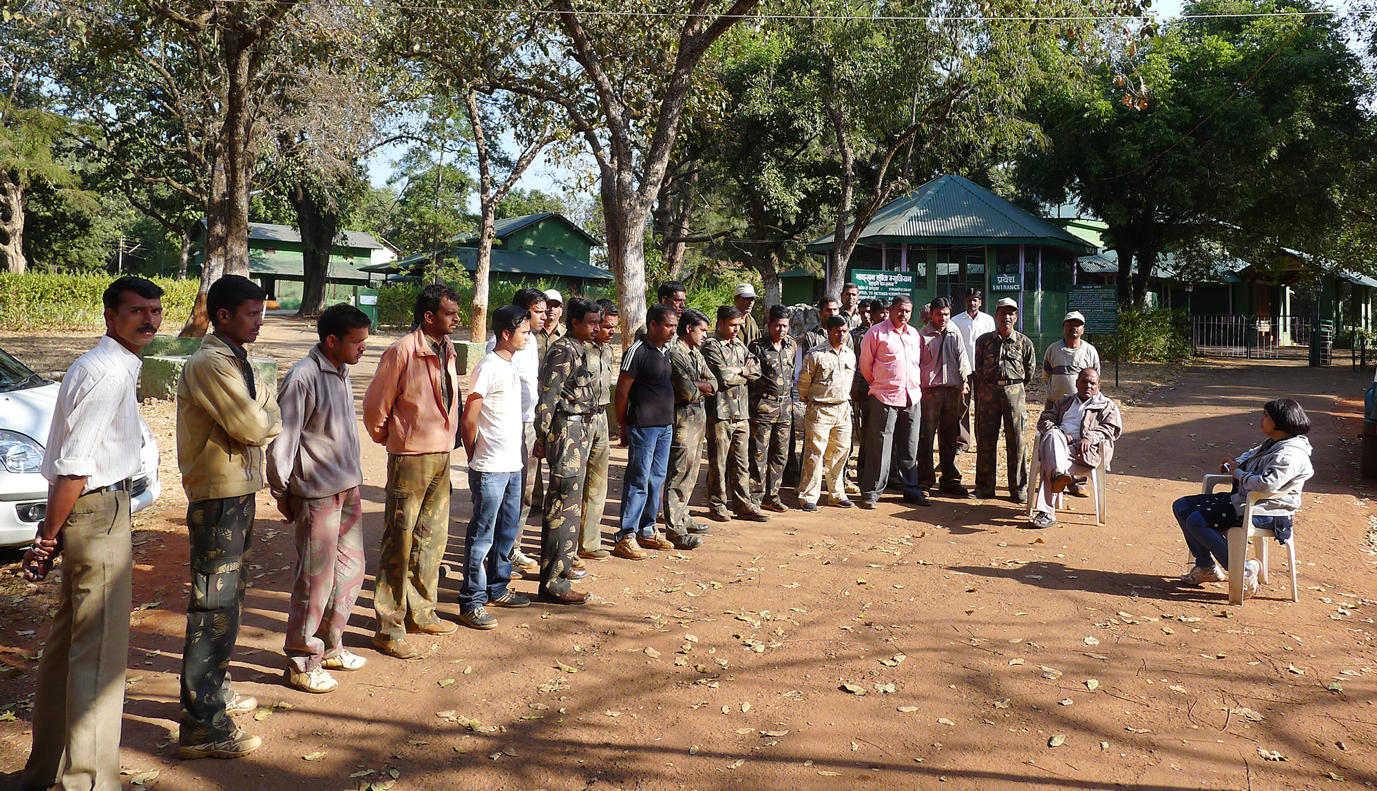 Meeting with forest guards & guides to save rock art