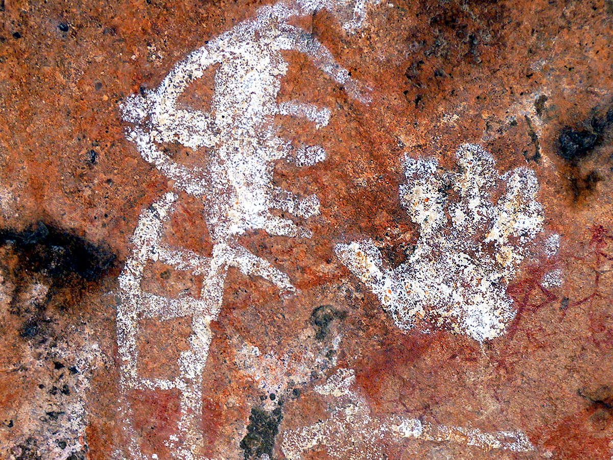 Handprints Rock Art Tribal Art India