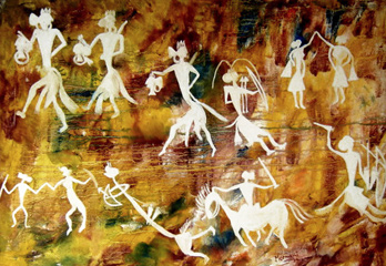 India Rock Art Paintings Contemporary Art