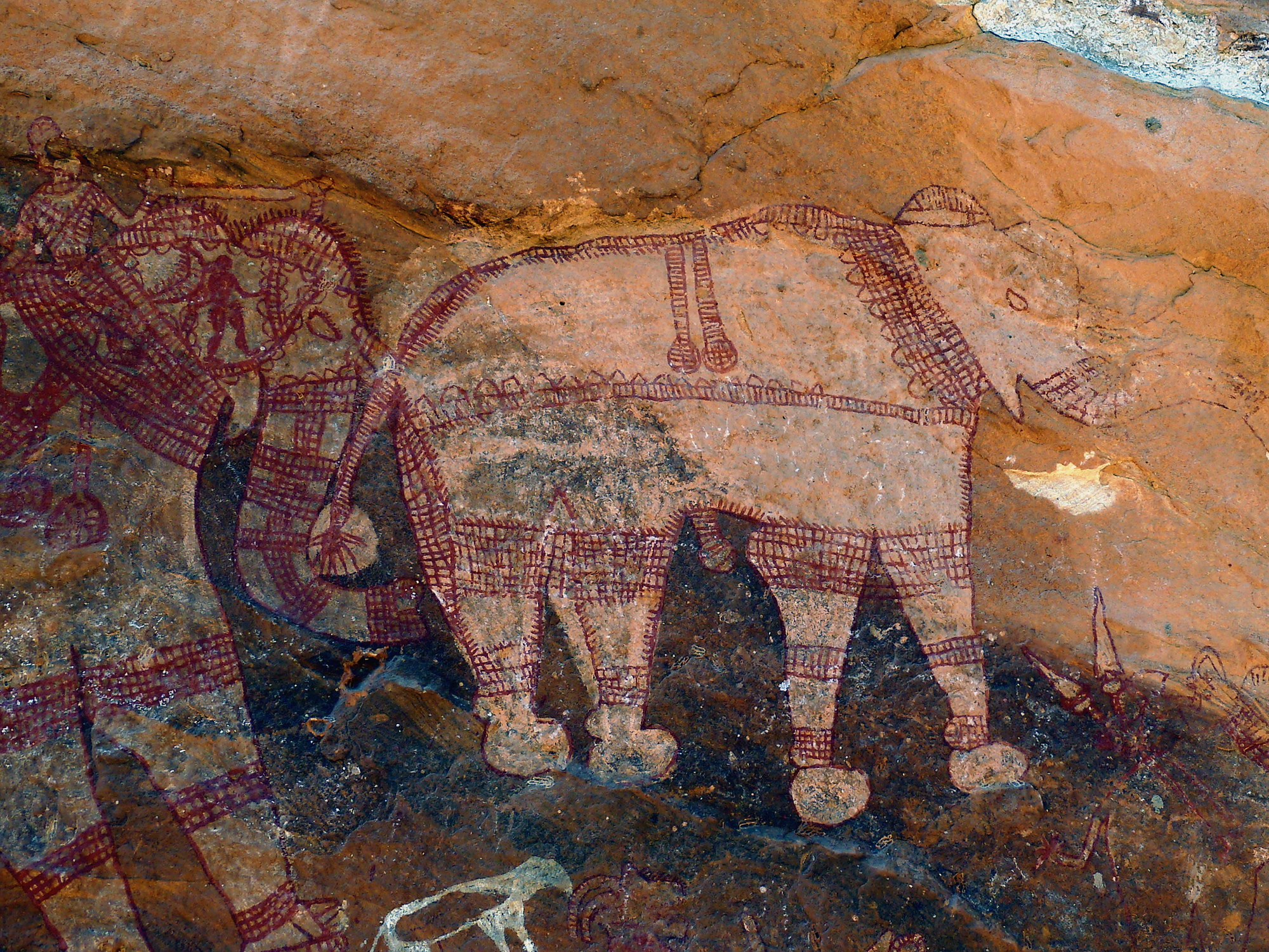 India Prehistoric Rock Art Paintings Pachmarhi Hills
