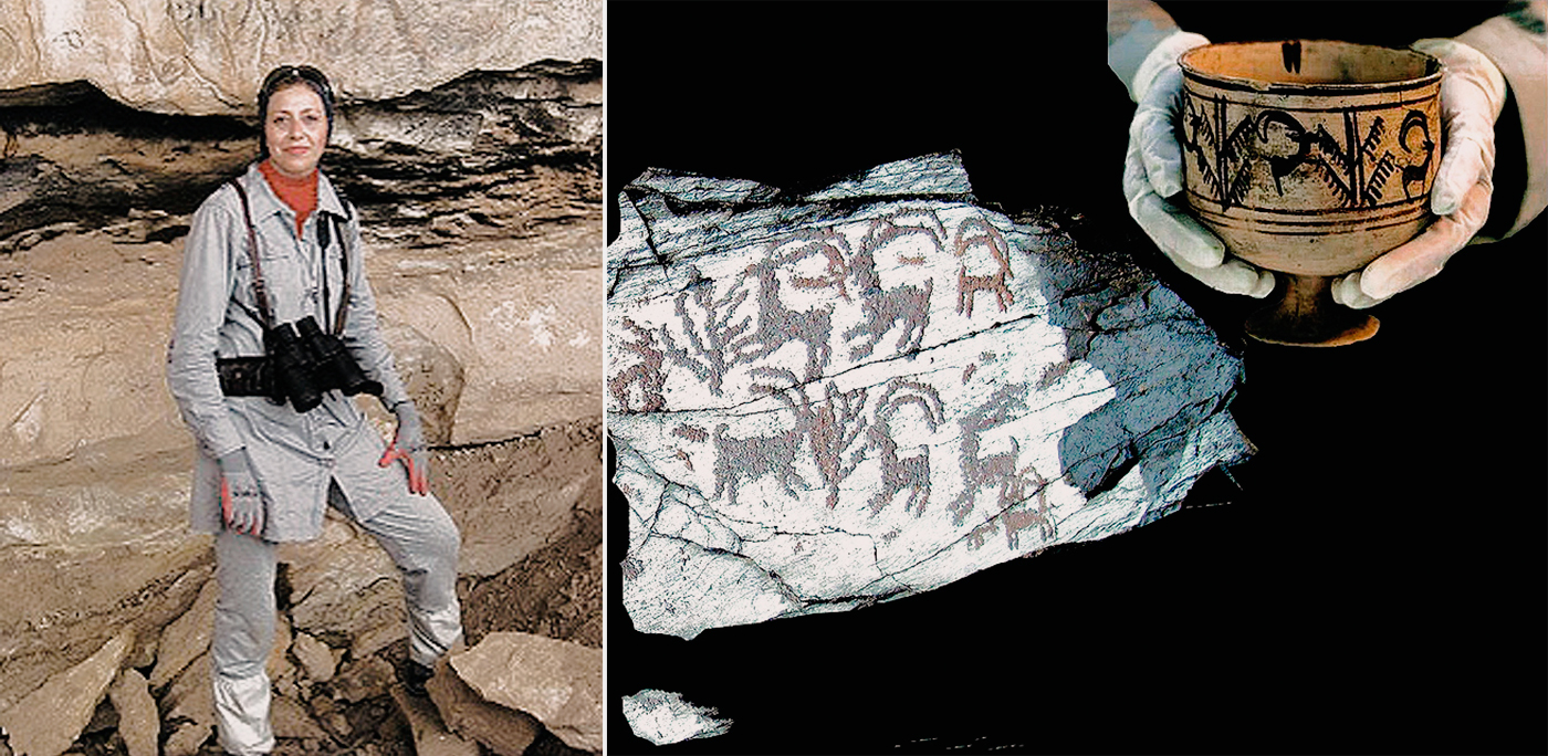 Resemblence of Shahre Sukhteh animation scene to Teimareh petroglyphs Dr Azhideh Moqaddam Bradshaw Foundation