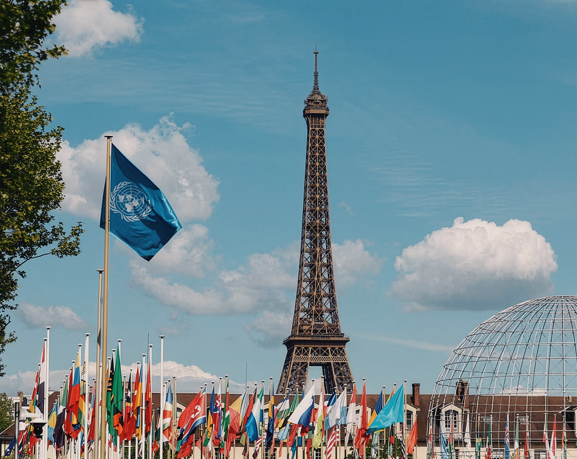 The Unesco flag flies at its headquarters in Paris. Trump pulled the US out of Unesco during his first term, and the US rejoined in 2023 under Joe Biden