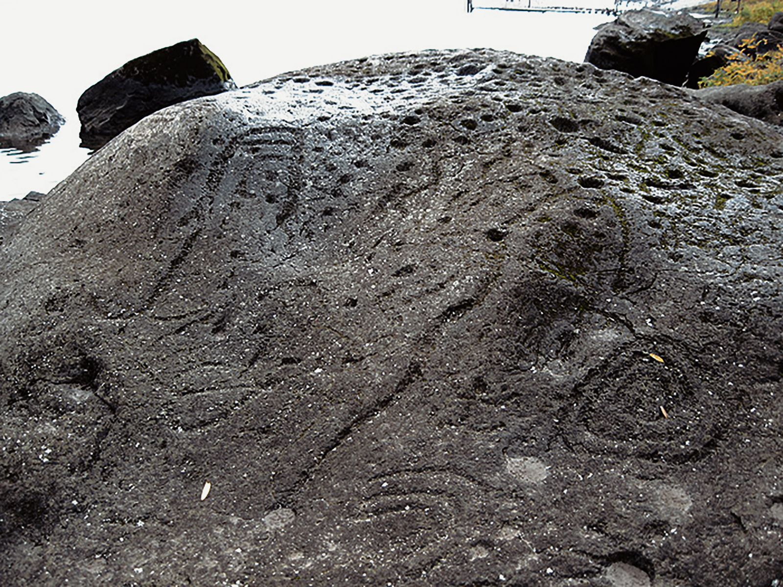 Rock Art Oregon Territory Gentry's Landing Petroglyphs Pictograph Cave Bradshaw Foundation Archaeology