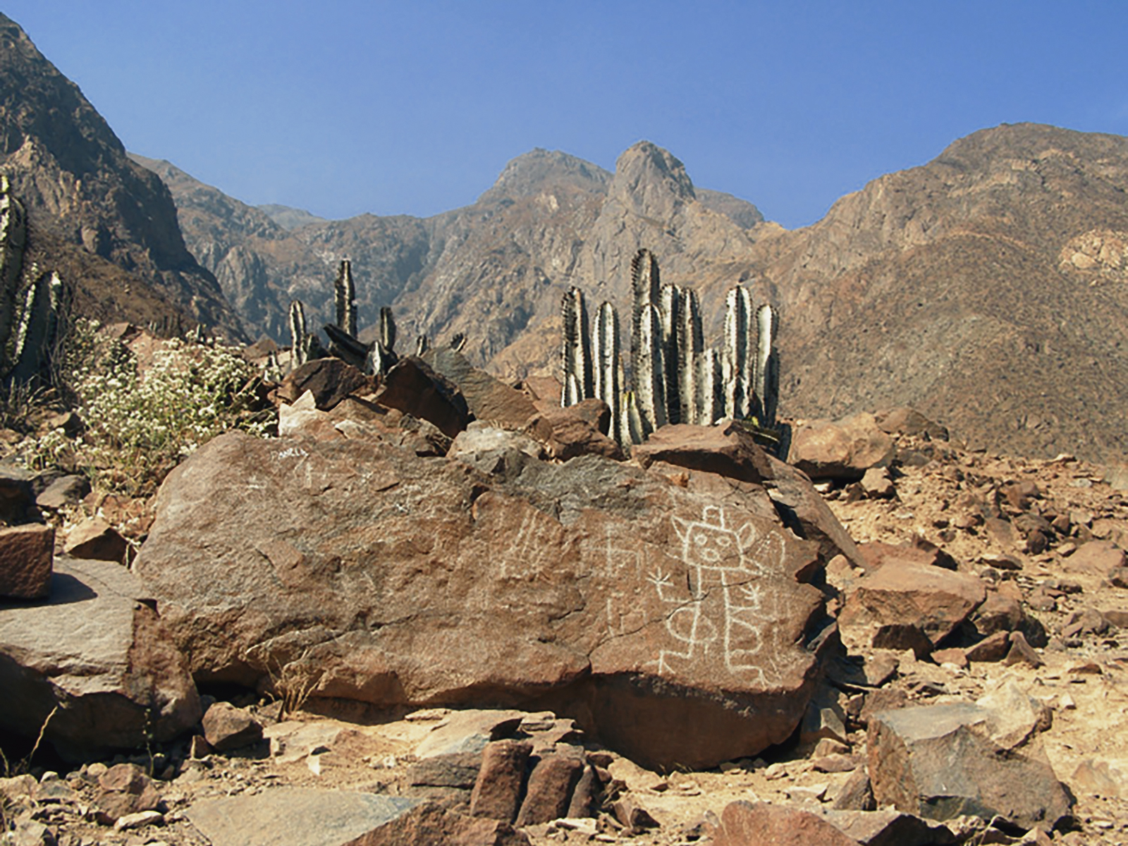 Rock Art Checta Archaeological Archaeology Site of Canta Lima Peru South America