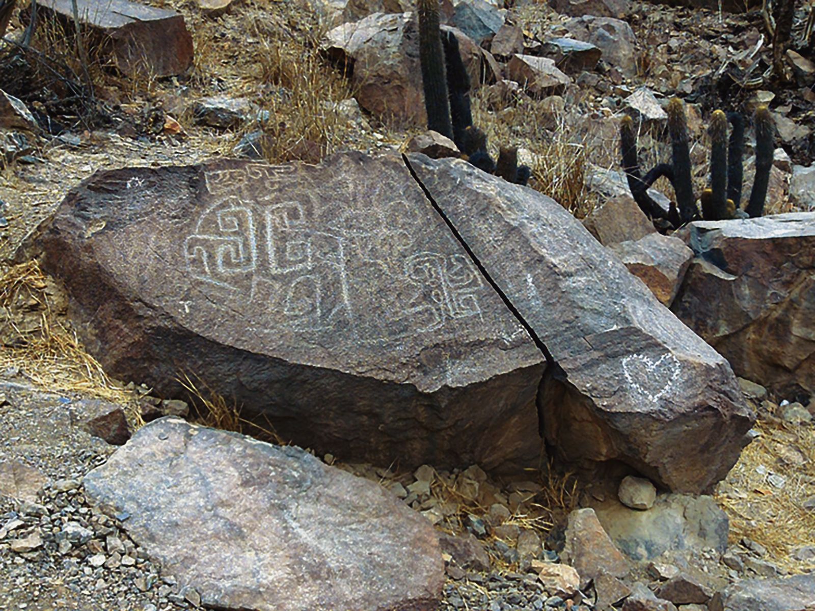 Rock Art Checta Archaeological Archaeology Site of Canta Lima Peru South America