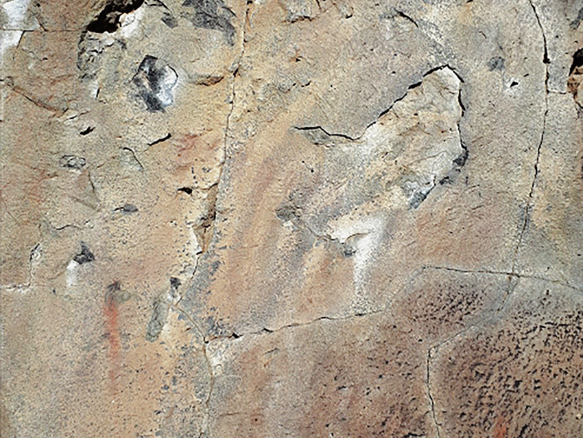 Rock Art Network Abstract red and white motif South America Argentina Chile Archaeology