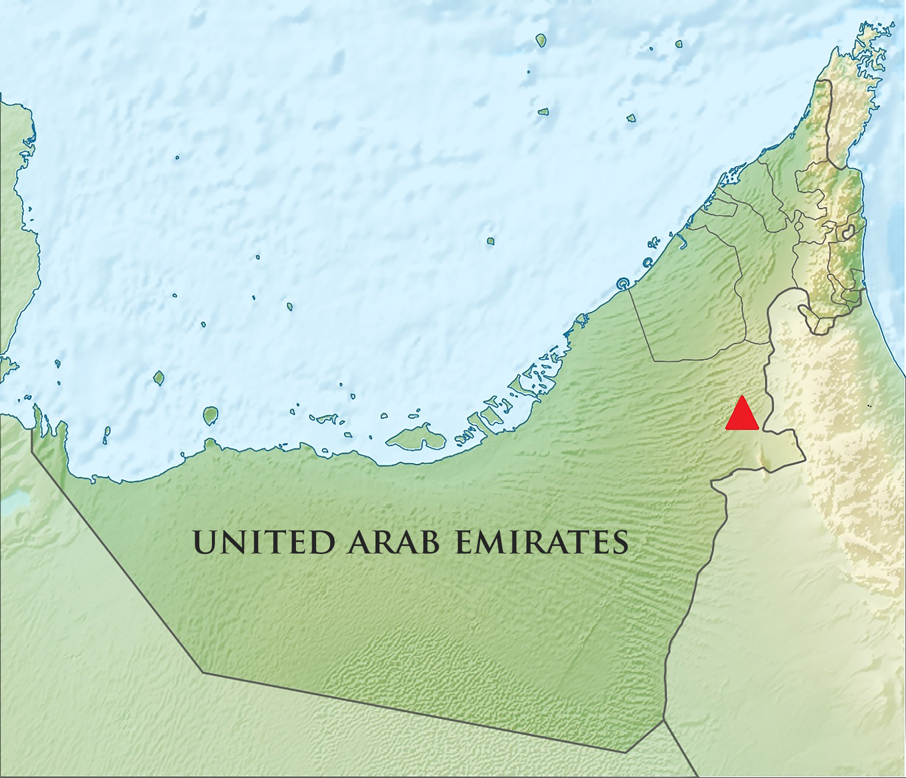 Location of the Qarn bint Sa’ud escarpment