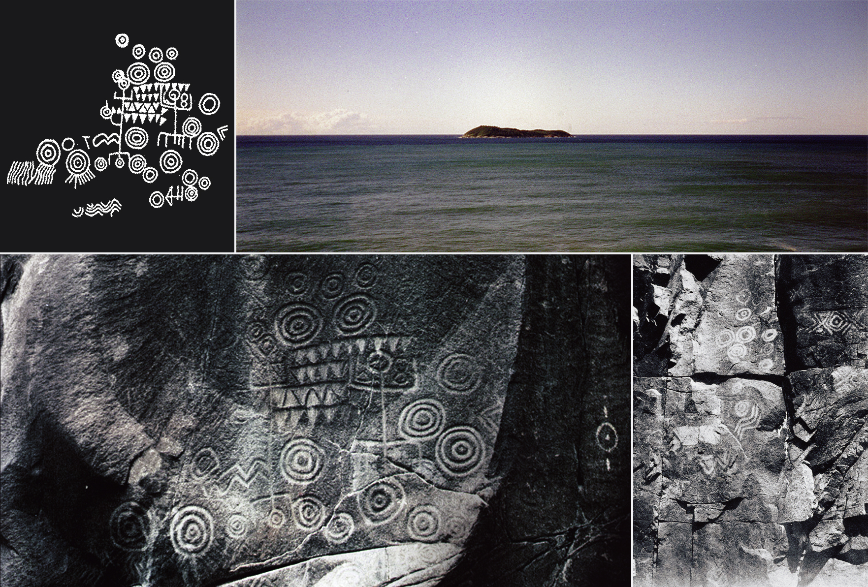 Rock Art Petroglyphs Coral Island Santa Catarina Brazil Archaeology