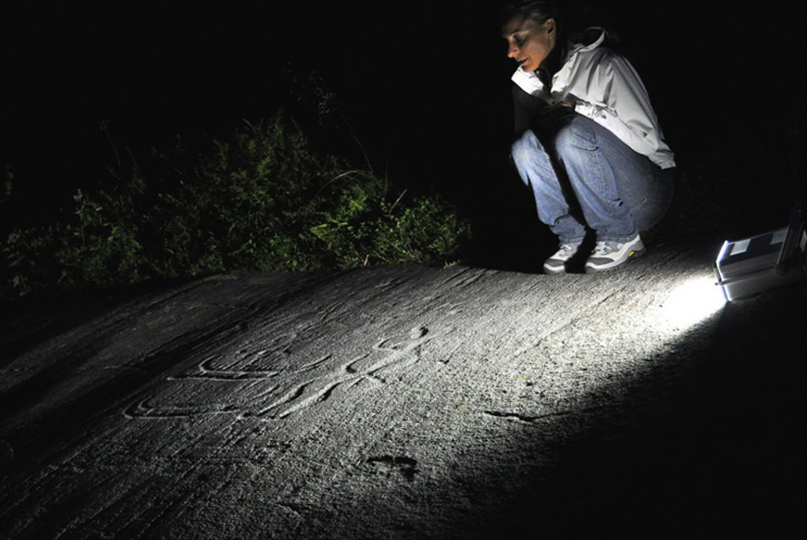 Artificial Light Documentation Rock Art Finland